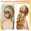 6 PCS Flat Hair Clips for Women, Flat Claw Clips