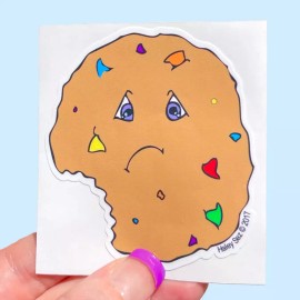 Surprise Inside Art Lot of 5 Weatherproof Vinyl Stickers: Hurt Rainbow Chocolate Chip Cookie