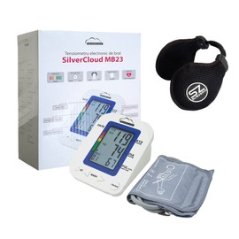 SilverCloud MB23 Electronic Arm Blood Pressure Monitor and Summer Gift Headphones