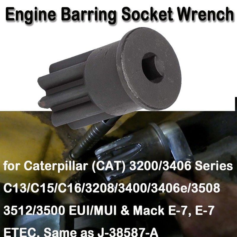 Engine Barring Socket and 9U-7227 Injector Height Adjustment Gauge Tool,J-42083