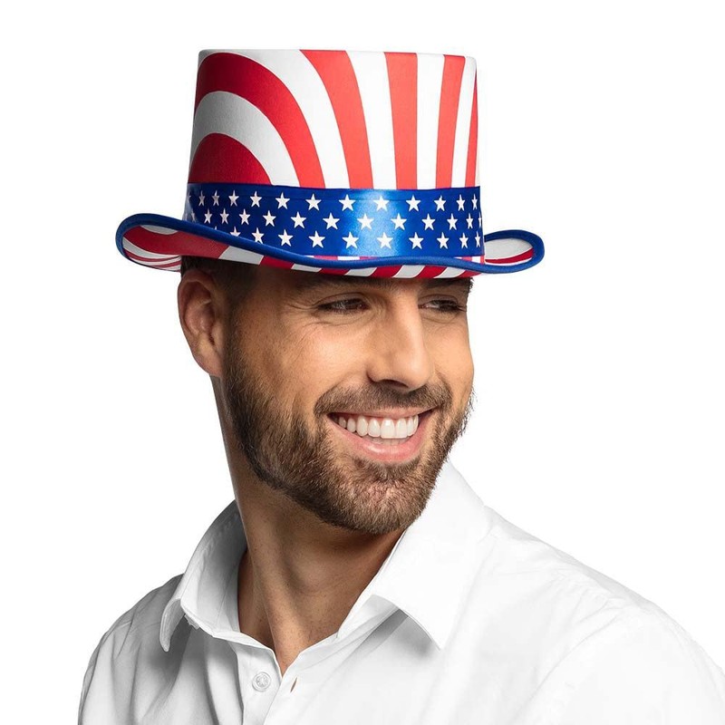 Boland 44963 USA Deluxe Hat Blue/White/Red, one size