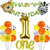 ZWWsullo Balloons Birthday Boy 1 Birthday Boy Decoration 1st Birthday