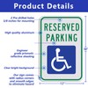 Handicap Parking Sign-18 x 12 inch Aluminum Sign, with ADA