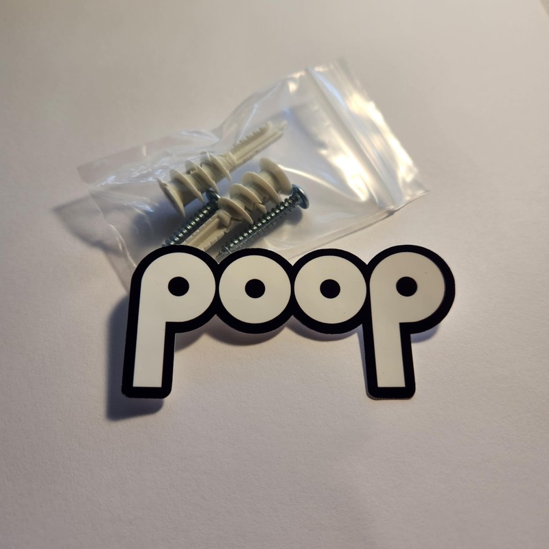 Poop Toilet Paper Holder - Functional and Fun! Bathroom Wall