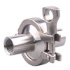 DERNORD 2 Pcs Sanitary Female Threaded Ferrule Pipe Fittings +