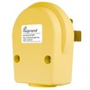 Nema 14-30P 30 Amp 125/250 Volt Angle Plug, Yellow Color,