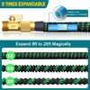 Expandable Garden Hose 25ft with 10 Function Nozzle Sprayer -