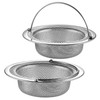 JULUJU 2 Pack Upgrade Kitchen Sink Strainer (Sink Drain Strainer)