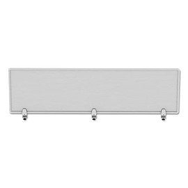 Alera ALEPP6518 65 in. x 18 in. Polycarbonate Privacy Panel - Silver