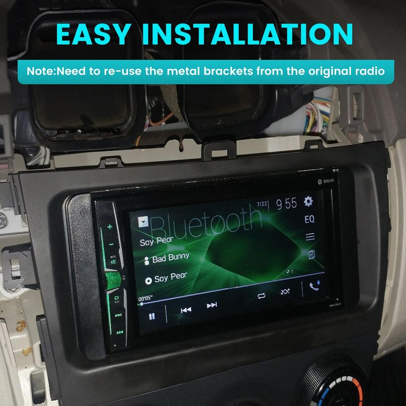 NuIth Double DIN Radio Installation Dash Kit W/Radio Wire Harness
