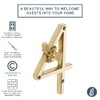 Gold Brass bee House Number with Bee design | 5