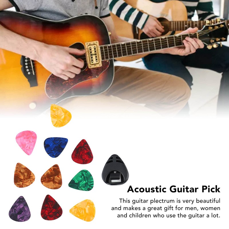 10 Uds Plumillas para Guitarra,Puntas de Guitarra de Geluloide