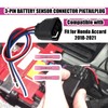 3-Pin Battery Sensor Connector Pigtail Plug Compatible with Honda Accord