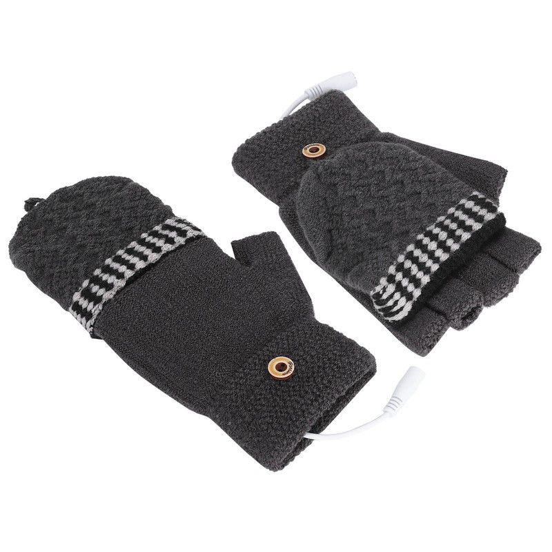 Rechargeable Heated Gloves USB Warm Laptop Glove Full Half Finger
