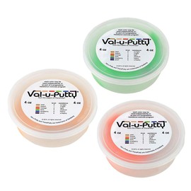 Val-u-Putty Exercise Putty - Peach, Orange, Lime - 4 oz Each - Bundle