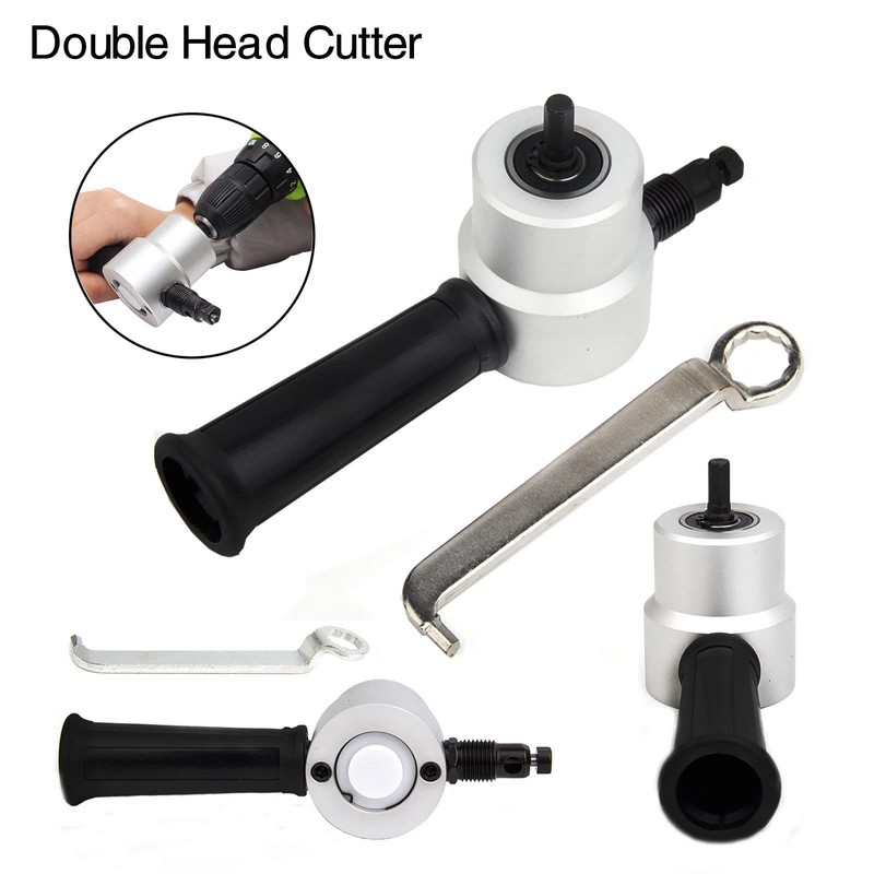 Double Head Sheet Nibbler Cutter with Handle, 1500-3000 RPM Min
