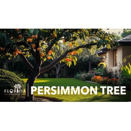 Persimmon Fruit Trees | 10 Live Trees | Diospyros Kaki | Edible Fruit Tree for Home Gardens | Cold Hardy Plants with Sweet, Delicious Fruits
