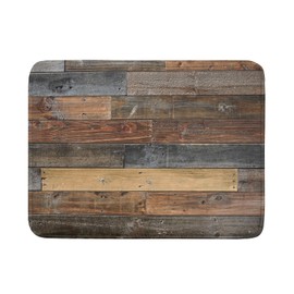 Giwawa Wood Grain Dish Drying Mat for Kitchen Countertop, Rustic Wooden Board Dish Drainer Mats, Vintage Country Style Barnwood Absorbent Reversible Microfiber Dish Drying Pad, 18x24 inch Large