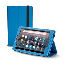 Nupro Premiumhülle für Fire HD 8-Tablet, faltbar, Blau