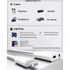 LIEZHUA 2 Pack Lightning to 3.5mm Headphone Jack Adapter, [Apple