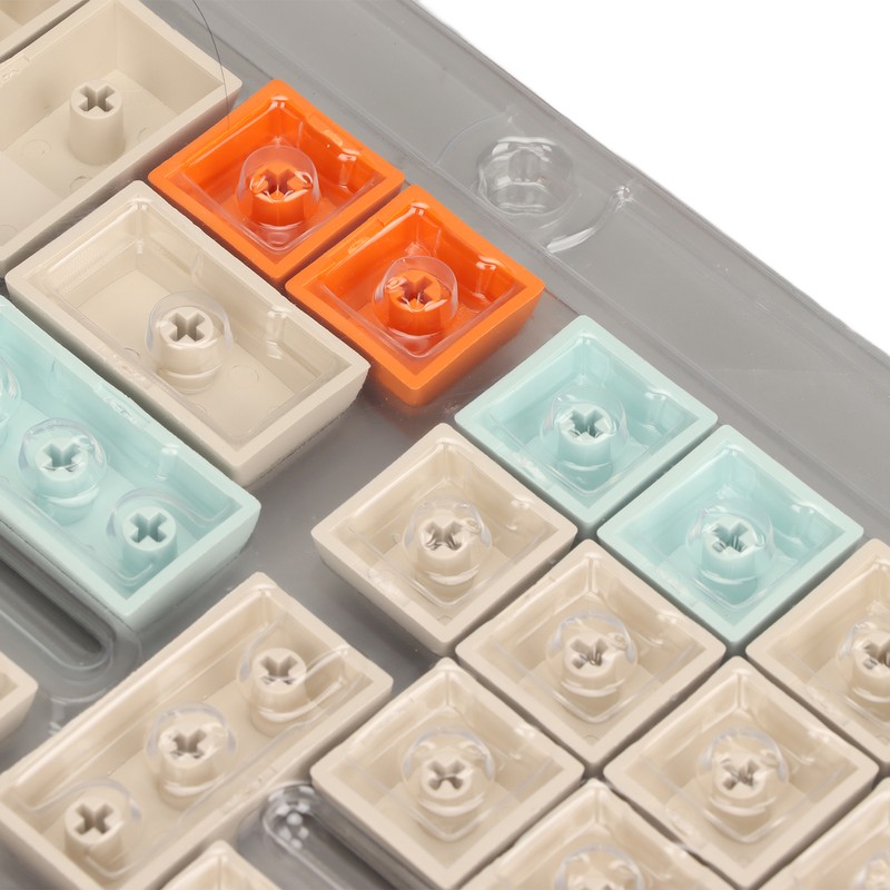 Keyboard Keycaps Orange Blue Beige 128 Keys PBT Theme XDA