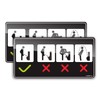 Funny Bathroom Signs 2 Pack 4" x 8" Premium Acrylic