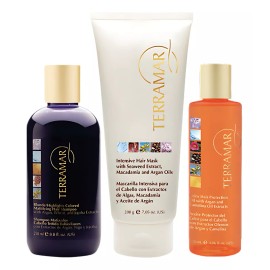 Terramar Set Capilar Shampoo Matizador, Mascarilla Y Óleo Rojo 120 Ml