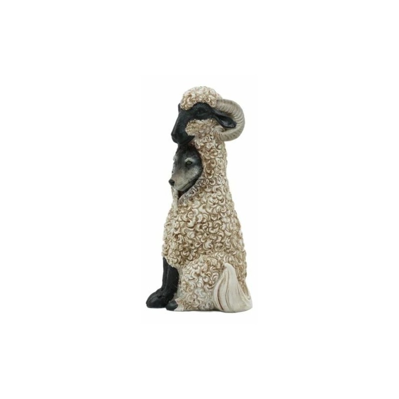 Ebros Dupers Collection Wolf in Sheep Clothing Statue 5.75" Tall