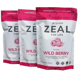 Zurvita 3 Pack Zurvita Zeal  WILD BERRY CLASSIC 30 Servings Exp 6/26 NEW