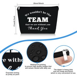 Team Leader Gift Coach Thank You Gift Makeup Bag for Women Boss Leader Appreciation Gift Cosmetic Bag Colleague Coworker Leaving Gift Basketball Soccer Coach Leader Employee Birthday Thanksgiving Gift