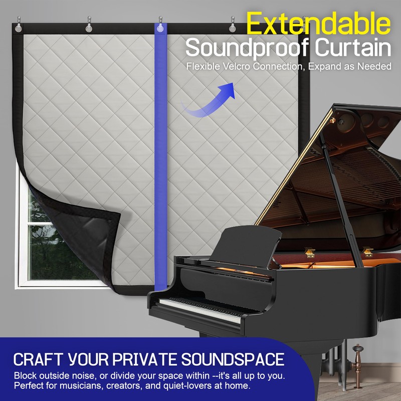 JaneTech Soundproof Blanket 70" x 40" – Heavy-Duty Sound Dampening