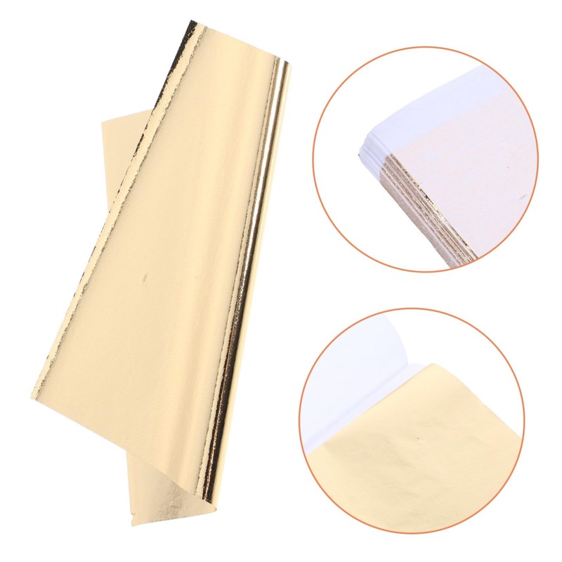 KONTONTY Leaf Sheets 100pcs Foil Sheets for Craft Leaf Paint