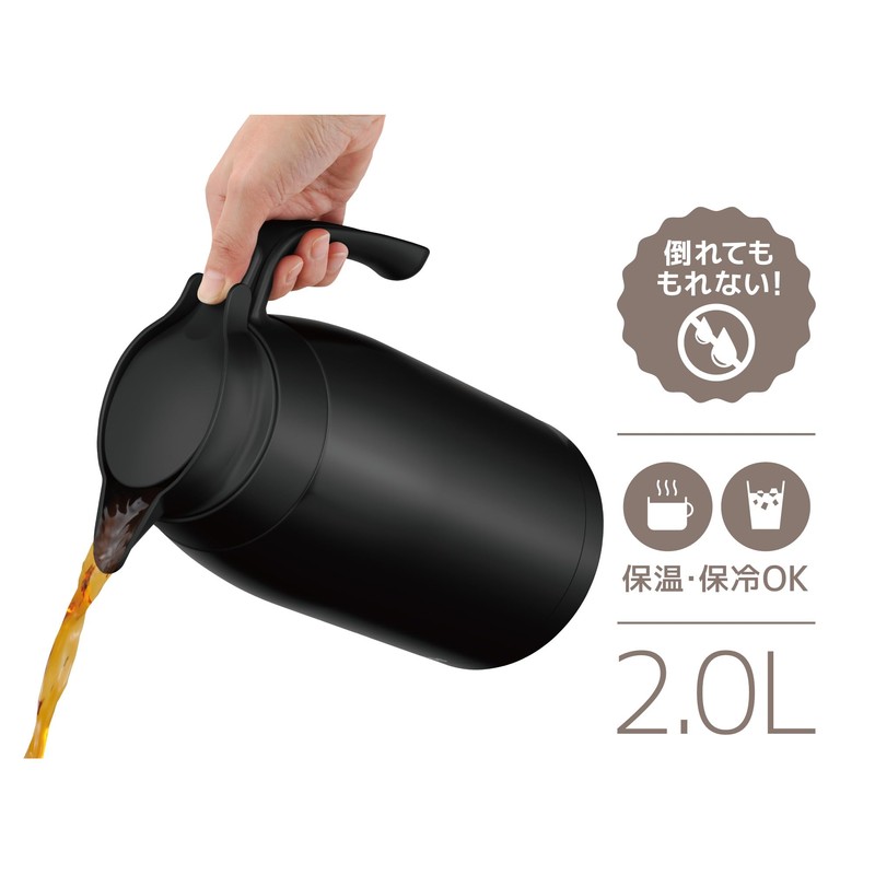 Thermos TTB-2001 MTBK Stainless Steel Pot 2L Matte Black
