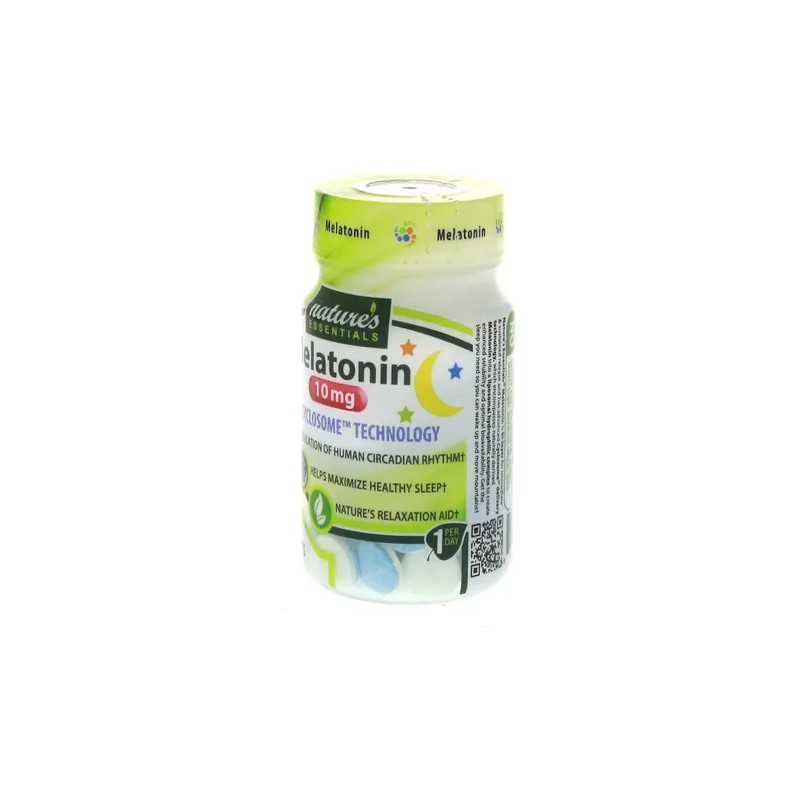 Natures Essentials Melatonina 10mg 2 Frascos 60 Tabletas