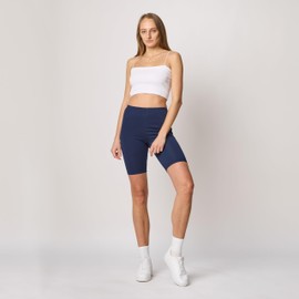 Merry Style MS10-200 Women's Cotton Short Leggings - navy blue, size: m