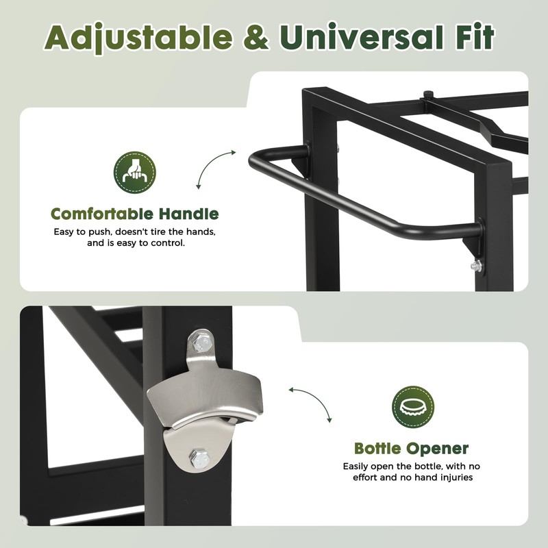 GVGBUK Outdoor Grill Table for Big Green Egg, BBQ Cart
