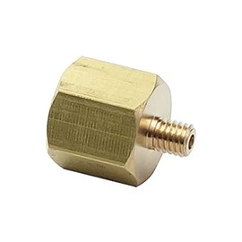 HongBoW Hardware Brass Pipe Adapter 10/32 UNF Male x 1/8" NPT Female (Pack of 2)
