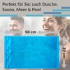 Lashuma Lugano Guest Towels 30 x 50 cm Blue Aquamarine
