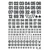 Haikyu Parts DZN-DGR DZ Number Decal, Dark Gray, 1 Piece,