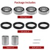 GOLKNHA 2 Set Front Suspension/Axle Wheel Bearings Seals Kit with
