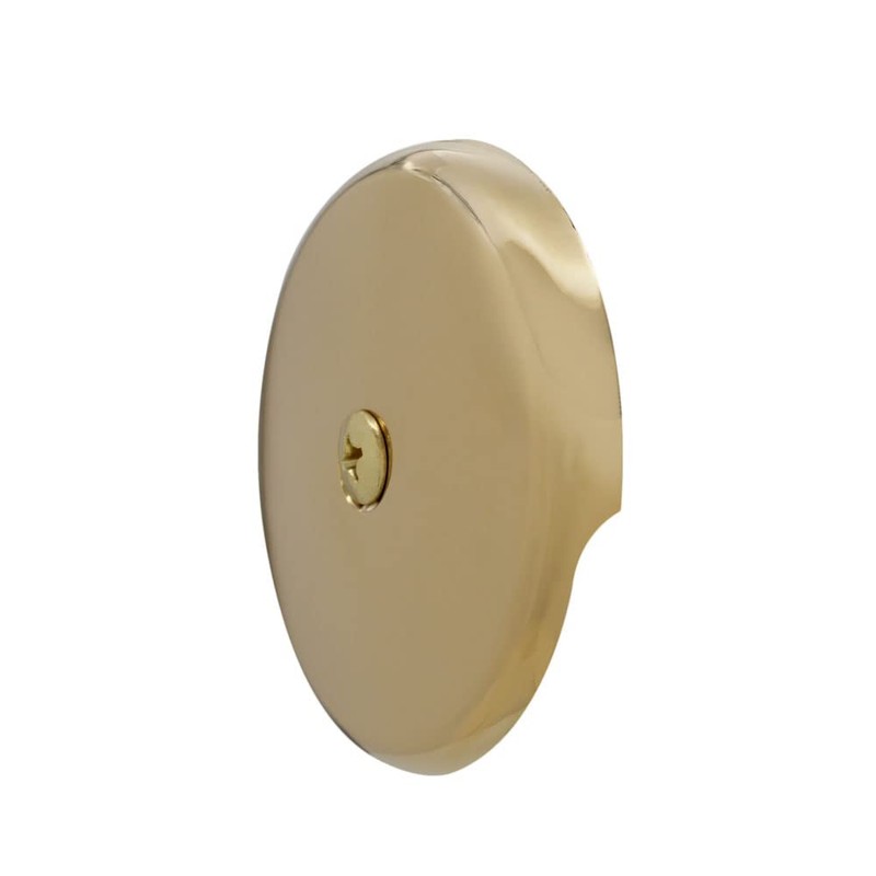 Westbrass D328-01 One Hole Tub Overflow Faceplate with Screw, Polished