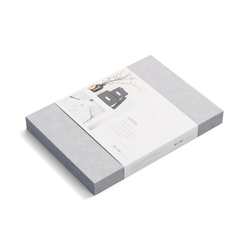 BIGSO KARIN Small Storage Box with Lid - Sturdy Organiser