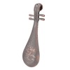 Incense Burner Holder Unique Chinese Lute Design Premium Copper Sturdy