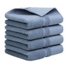 PiccoCasa Hand Towels for Bathroom Set of 4, 100% Combed