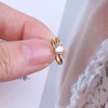 TseenYi Boho Crystal Rabbit Nose Ring Gold Rabbit Fake Nose