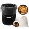 AmazingSpark 15 Pcs Turkey Bags Set Includes 10 Gallon Bucket
