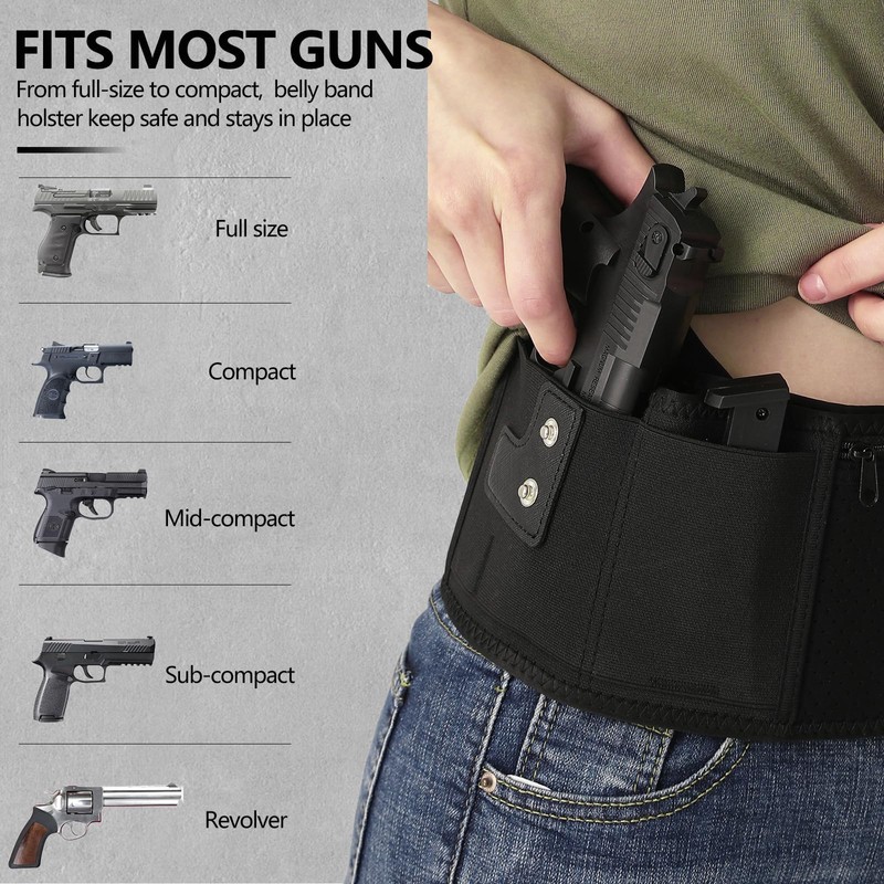 Mostcomtac Belly Band Holster for Men & Women - Gun