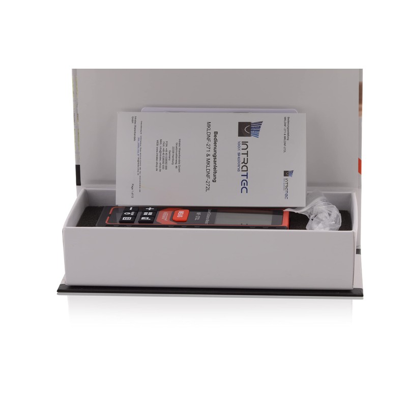 Laser Distance Meter IP54 Range, Distance 70 Metres LCD Backlight,