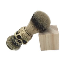 Shaving Brush 100% Pure Badger Hair Handmade with Resin Cute Skull Handle for Men Luxury Professional Hairdressing Salon Tool for Razor or