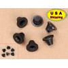 Unbranded 6 PCS Black Rubber Side Cover Grommets Cap For